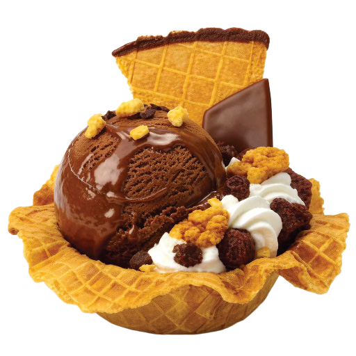 Waffle Basket Single Sundae